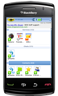 IM+ Blackberry screenshot